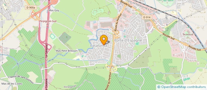 localisation de l'entreprise C.C.N.S.  PERPIGNAN