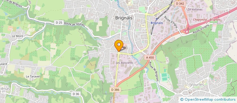 localisation de l'entreprise C.C.O 4 à BRIGNAIS