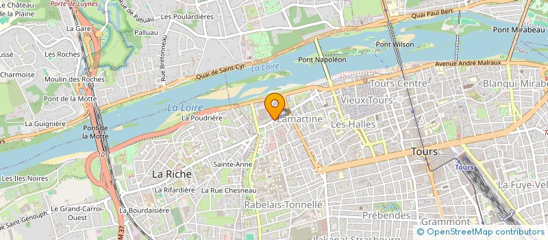 localisation de l'entreprise C.C.O.E.E.  TOURS