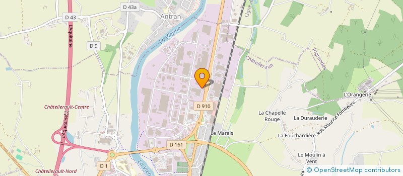 localisation de l'entreprise C C P à CHATELLERAULT