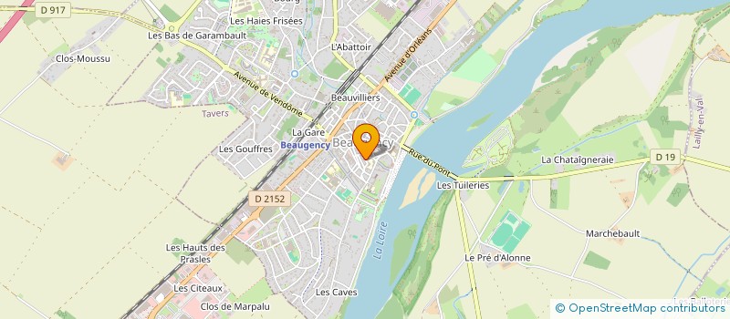 localisation de l'entreprise C.C.P.F. DEVELOPPEMENT  BEAUGENCY