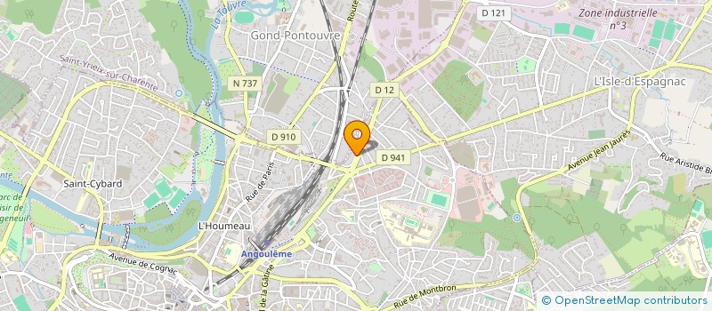 localisation de l'entreprise C.C.P.I. à ANGOULEME
