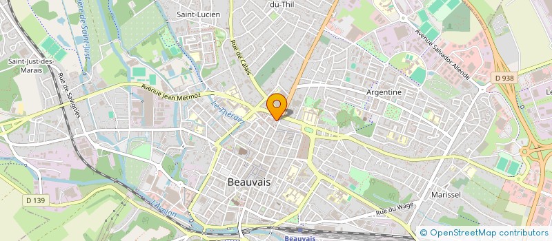 localisation de l'entreprise C.C.P.I. CAPUCINE  BEAUVAIS