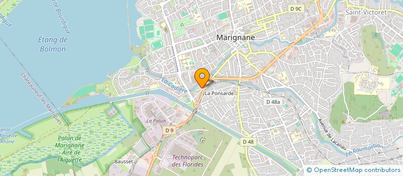 localisation de l'entreprise C & C PARTNER  MARIGNANE