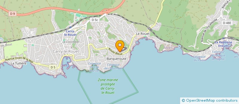 localisation de l'entreprise C&C PEINTURE  CARRY-LE-ROUET