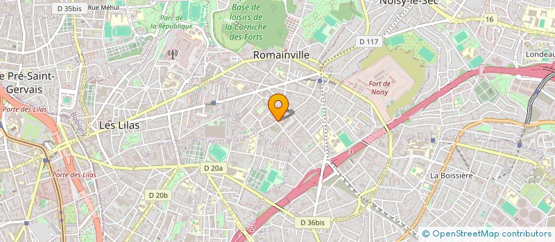 localisation de l'entreprise C&C PROPIETES à ROMAINVILLE