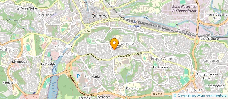 localisation de l'entreprise C&C QUIMPER à QUIMPER