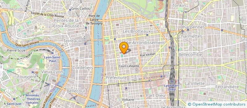 localisation de l'entreprise C.C.R.  LYON