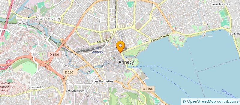 localisation de l'entreprise C.C.R. à ANNECY