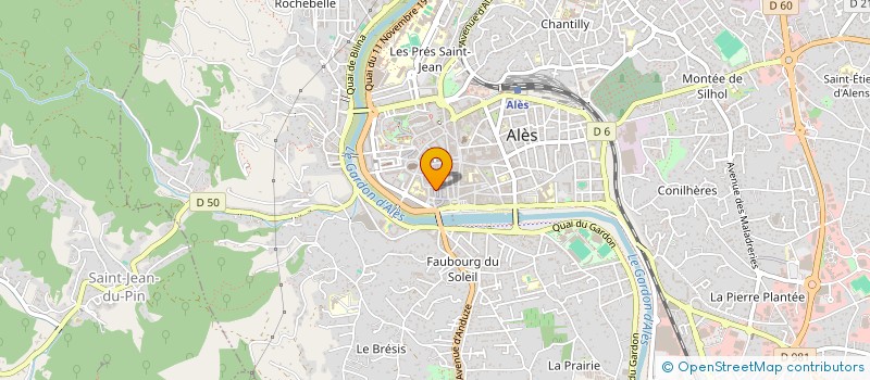 localisation de l'entreprise C.C.R.  ALES