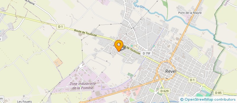 localisation de l'entreprise C.C.R.  REVEL