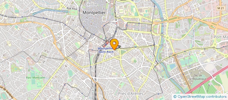 localisation de l'entreprise C.C.R à MONTPELLIER
