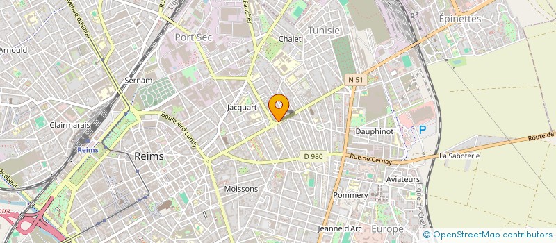 localisation de l'entreprise C.C.R  REIMS