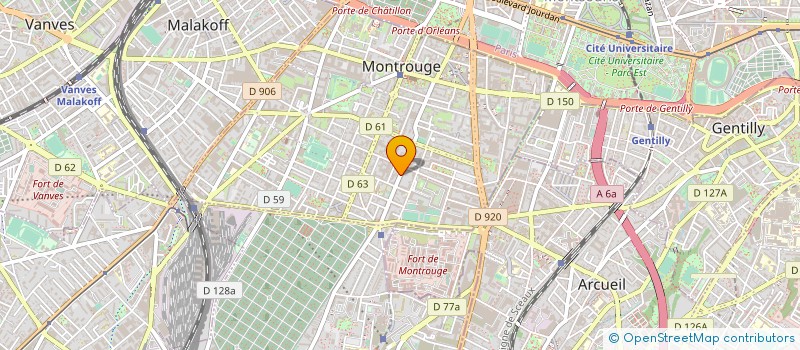 localisation de l'entreprise C.C.R.G. à MONTROUGE