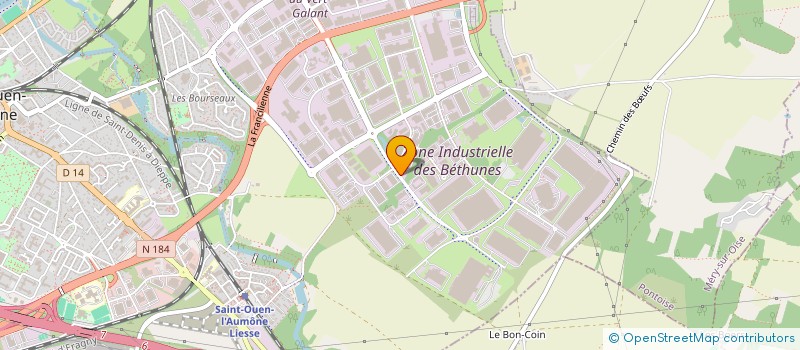 localisation de l'entreprise C.C.R.G.  SAINT-OUEN-L'AUMONE