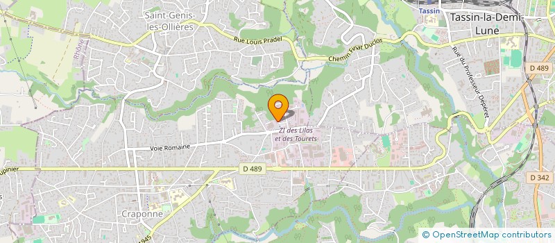 localisation de l'entreprise C C S  CRAPONNE