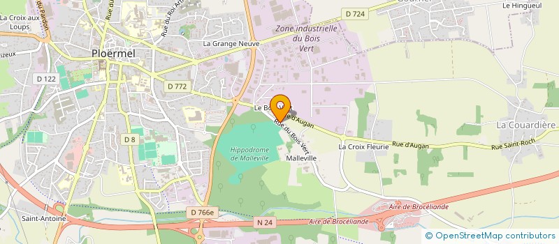 localisation de l'entreprise C.C.S.B. MENUISERIE - CHARPENTE  PLOERMEL