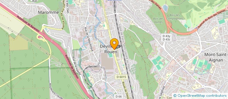 localisation de l'entreprise C.C.S. INFIRMIERES  DEVILLE-LES-ROUEN