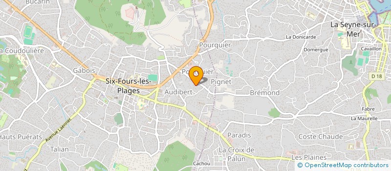localisation de l'entreprise C C SERVICES à SIX-FOURS-LES-PLAGES