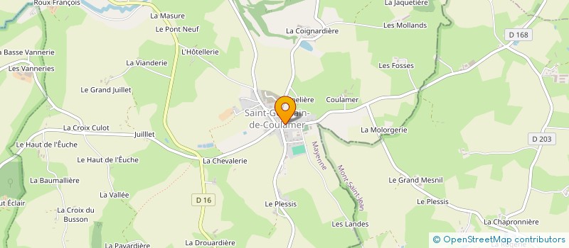 localisation de l'entreprise C.C.T.  SAINT-GERMAIN-DE-COULAMER