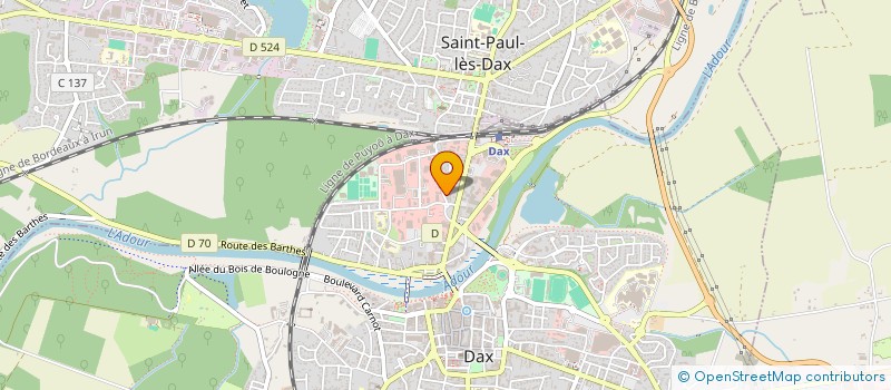 localisation de l'entreprise C.C.T.A. RIVE DROITE AUTOVISION à DAX