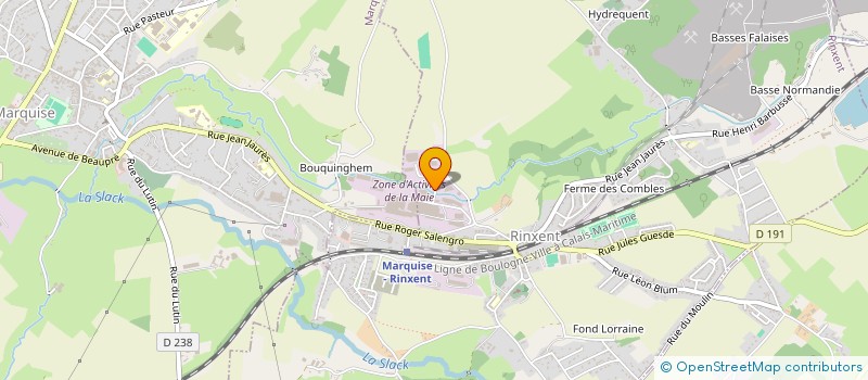 localisation de l'entreprise C.C.T.M.  RINXENT