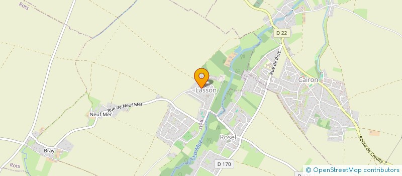 localisation de l'entreprise C.C.V.J.F.  ROTS