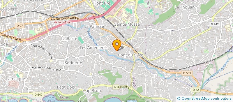 localisation de l'entreprise C CA L  TOULON