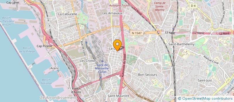 localisation de l'entreprise C CARROSSERIE DU CANET  MARSEILLE