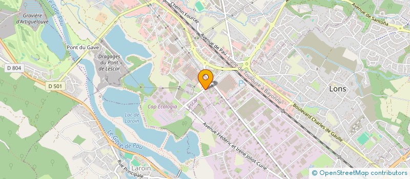 localisation de l'entreprise C.CHALAND  LESCAR