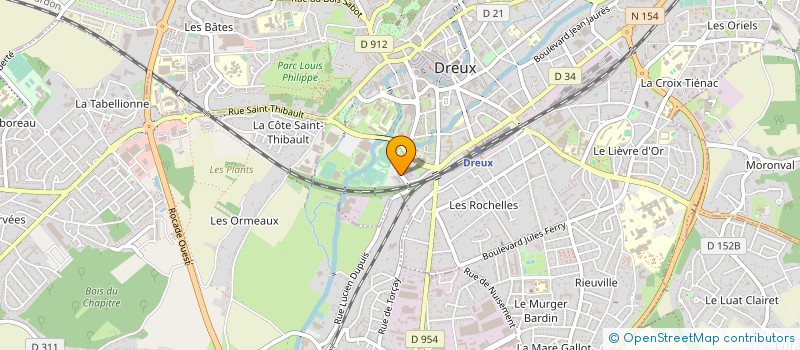 localisation de l'entreprise C. CHANAL SAS à DREUX