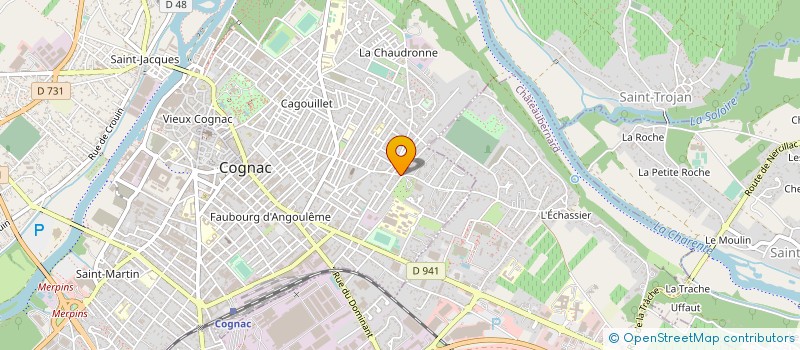 localisation de l'entreprise C.CHANDRE PEINTURE à COGNAC