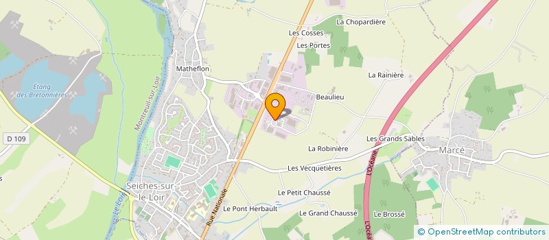 localisation de l'entreprise C'CHARRON MENUISERIE AGENCEMENT  SEICHES-SUR-LE-LOIR