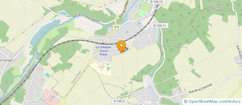 localisation de l'entreprise C'CHARTRES BOWLING à SAINT-PREST