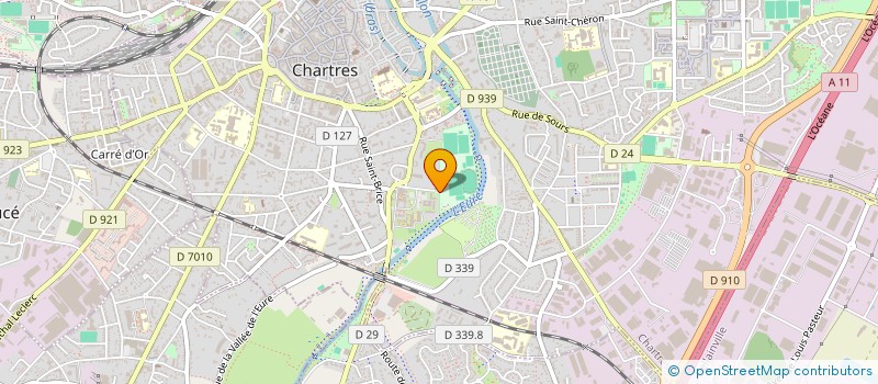 localisation de l'entreprise C'CHARTRES RUGBY à CHARTRES