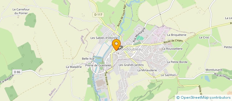 localisation de l'entreprise C'CHIC PRESSING à MONDOUBLEAU