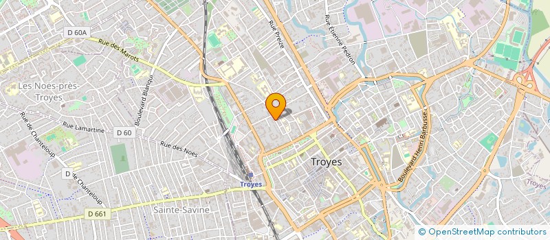 localisation de l'entreprise C CLAIR CABINET DE RECRUTEMENT & FORMATION à TROYES