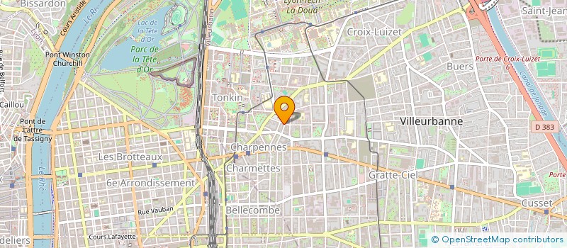 localisation de l'entreprise C. CLEAN  VILLEURBANNE