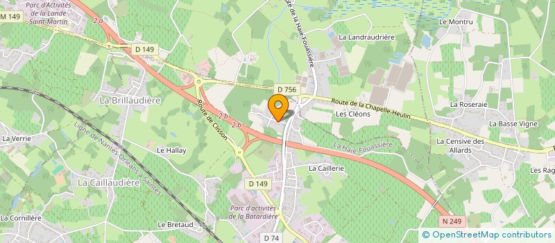 localisation de l'entreprise C&CO  LA HAIE-FOUASSIERE