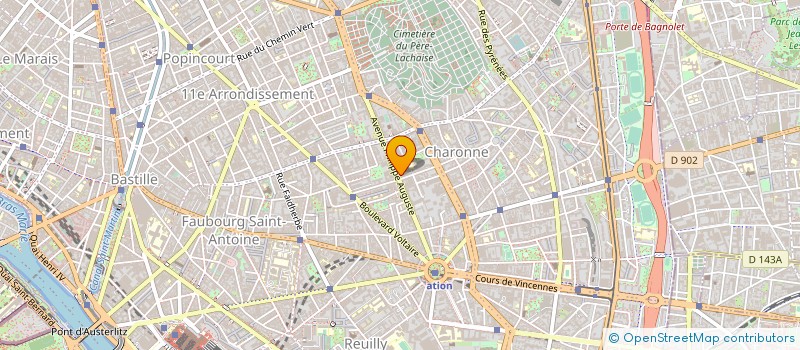 localisation de l'entreprise C.COM à PARIS
