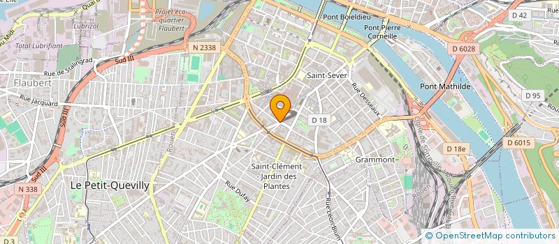 localisation de l'entreprise C'COM à ROUEN