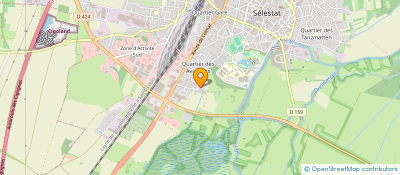 localisation de l'entreprise C COM CA  SELESTAT