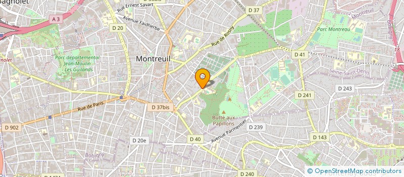 localisation de l'entreprise C.COM COMMUNICATION à MONTREUIL