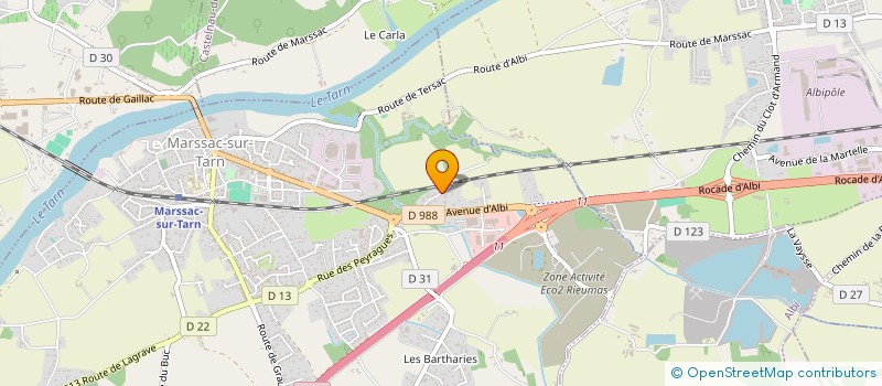 localisation de l'entreprise C COM' CONSEIL  MARSSAC-SUR-TARN