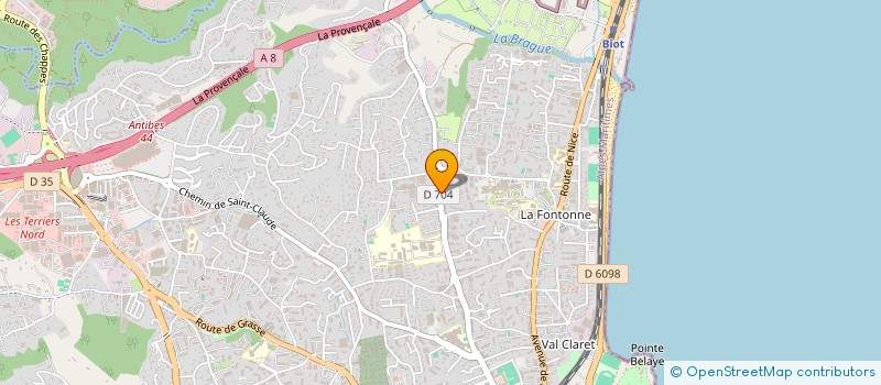 localisation de l'entreprise C COMME CADRE à ANTIBES