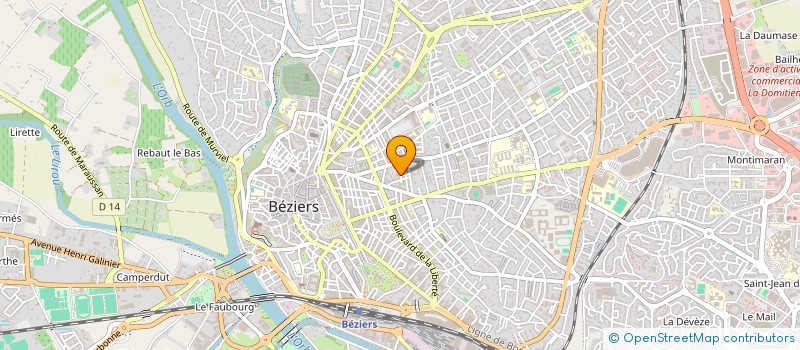 localisation de l'entreprise C COUGET  BEZIERS