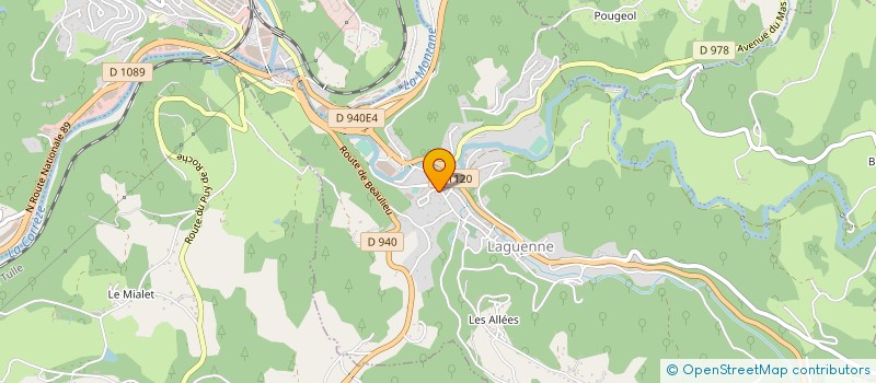 localisation de l'entreprise C.CRELEC à LAGUENNE-SUR-AVALOUZE