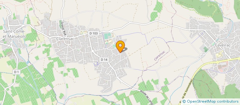 localisation de l'entreprise C CROQUETTE  CLARENSAC