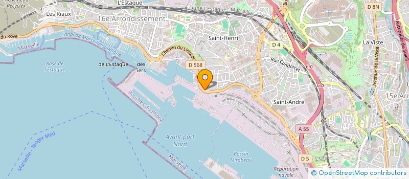 localisation de l'entreprise C-CUBE à MARSEILLE 16
