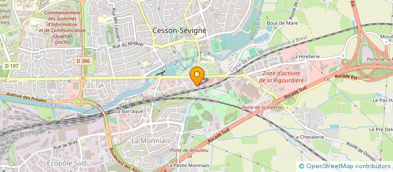 localisation de l'entreprise C.CUBE à CESSON-SEVIGNE